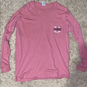 Pink long sleeves tee